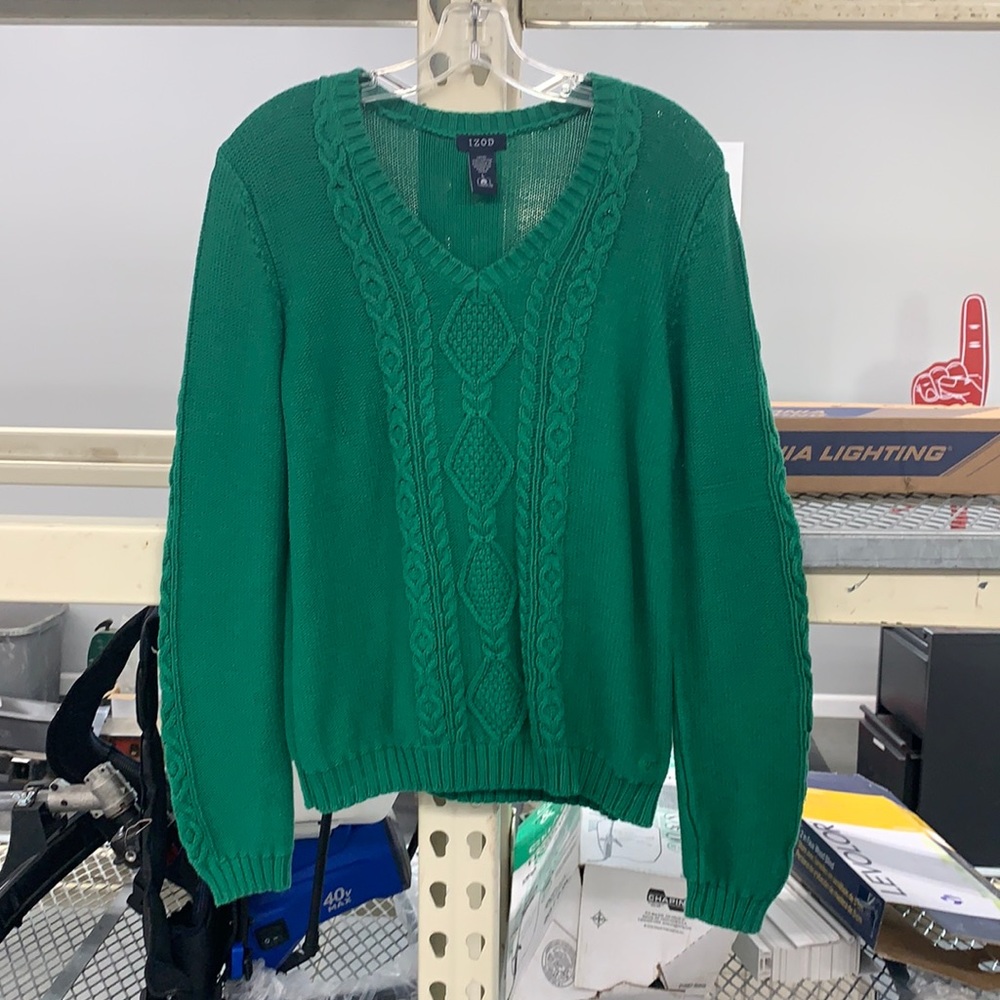 Izod sweater Large Green